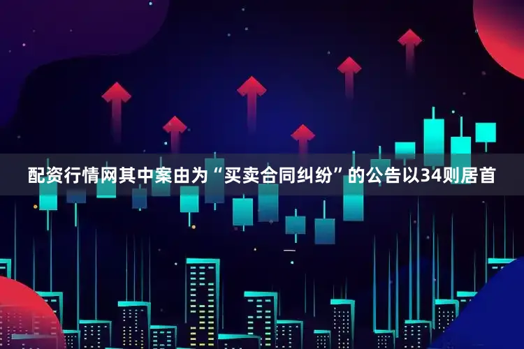 配资行情网其中案由为“买卖合同纠纷”的公告以34则居首