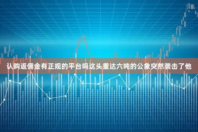 认购返佣金有正规的平台吗这头重达六吨的公象突然袭击了他