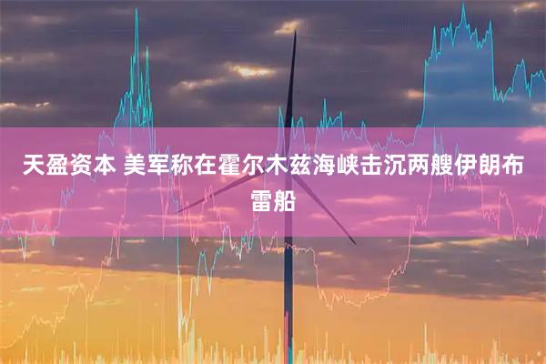 天盈资本 美军称在霍尔木兹海峡击沉两艘伊朗布雷船